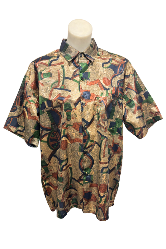 Thai silk collection silk shirt, XL