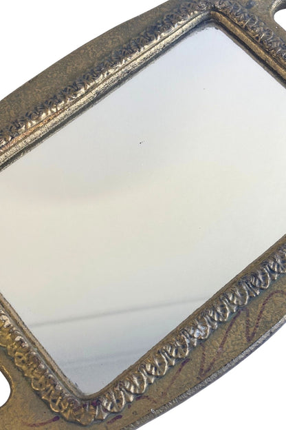 Vintage mirror tray