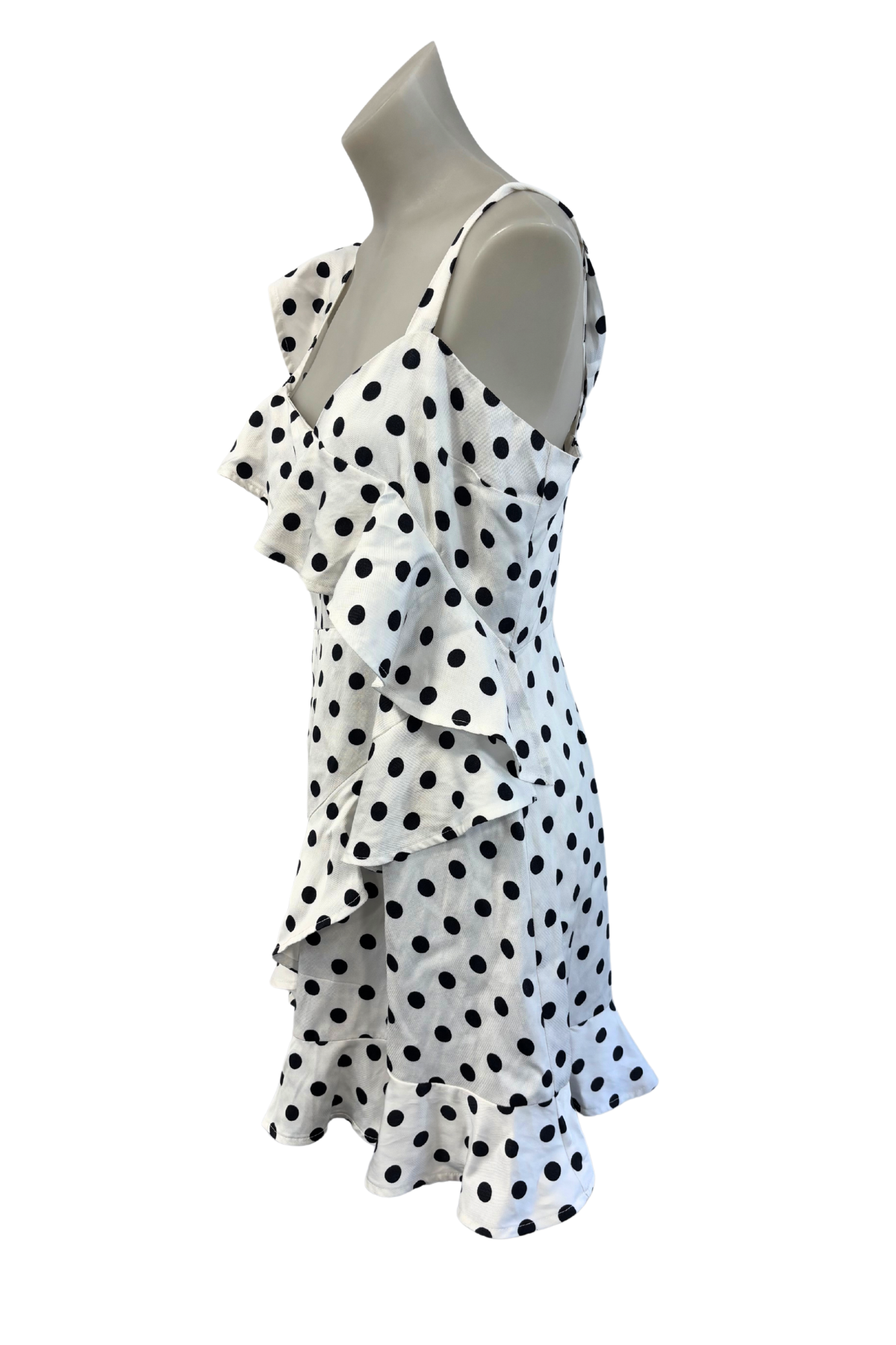 Shilla Aussie designer Polka dot mini dress, M