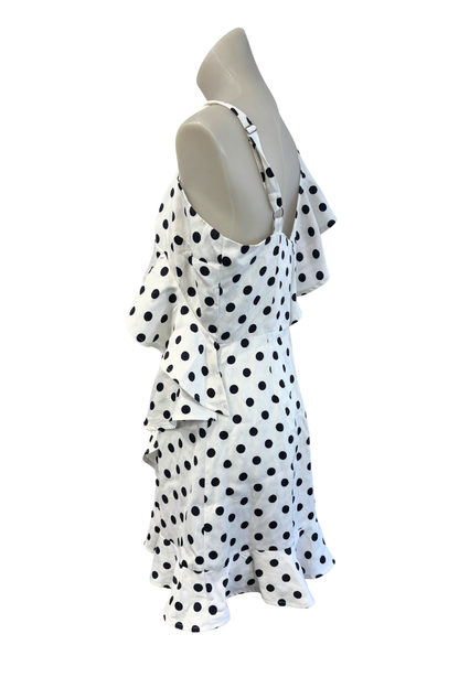 Shilla Aussie designer Polka dot mini dress, M