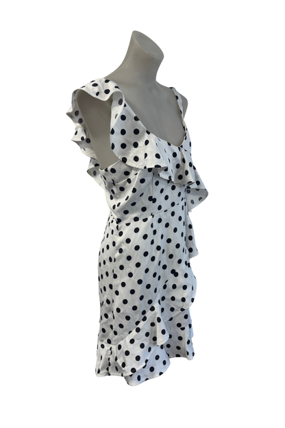 Shilla Aussie designer Polka dot mini dress, M