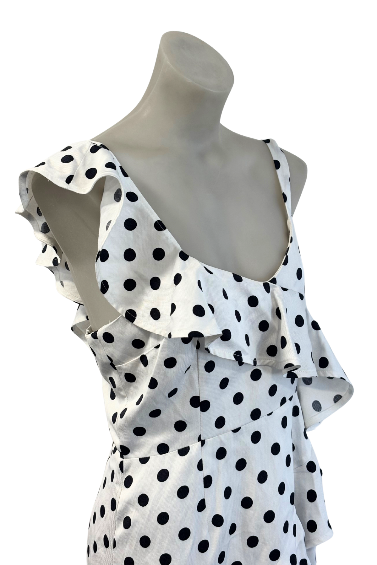 Shilla Aussie designer Polka dot mini dress, M
