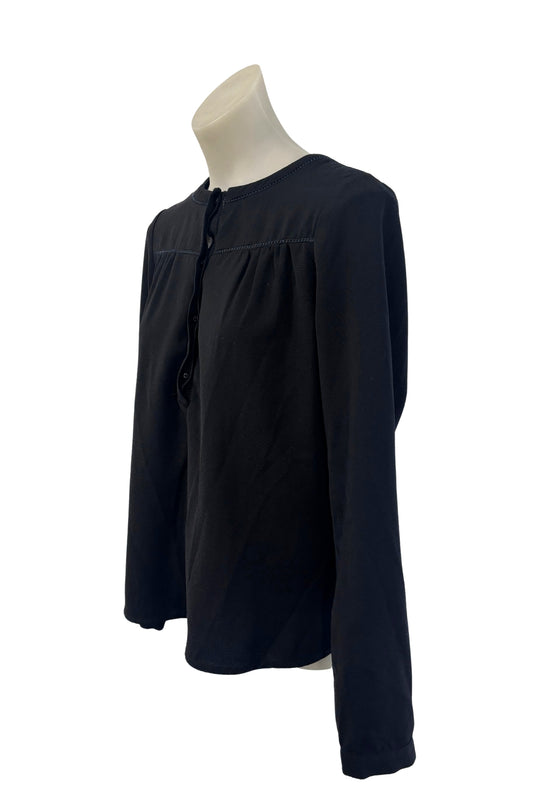 Promod 1/4 button blouse, M