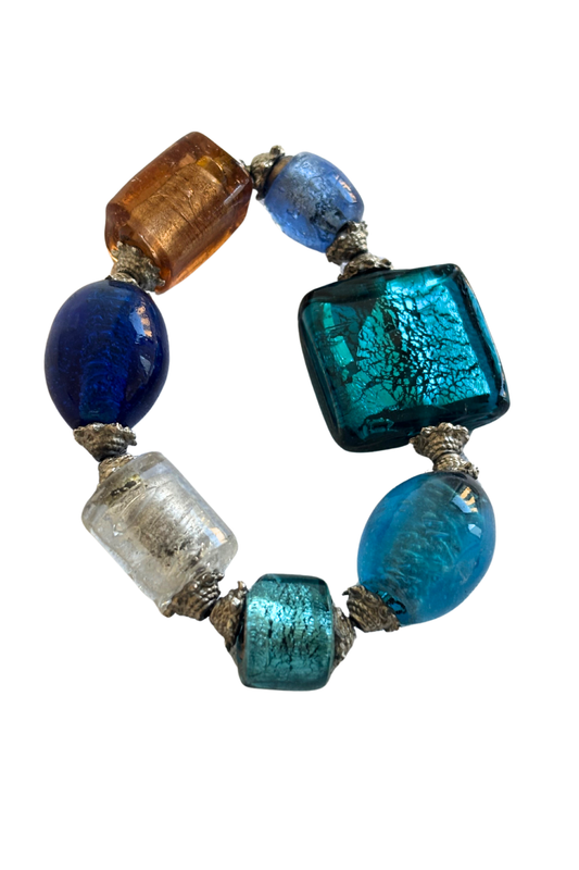 Large glass beaded bracelet