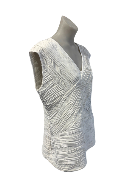 WADOS( textured v-neck vest top, L