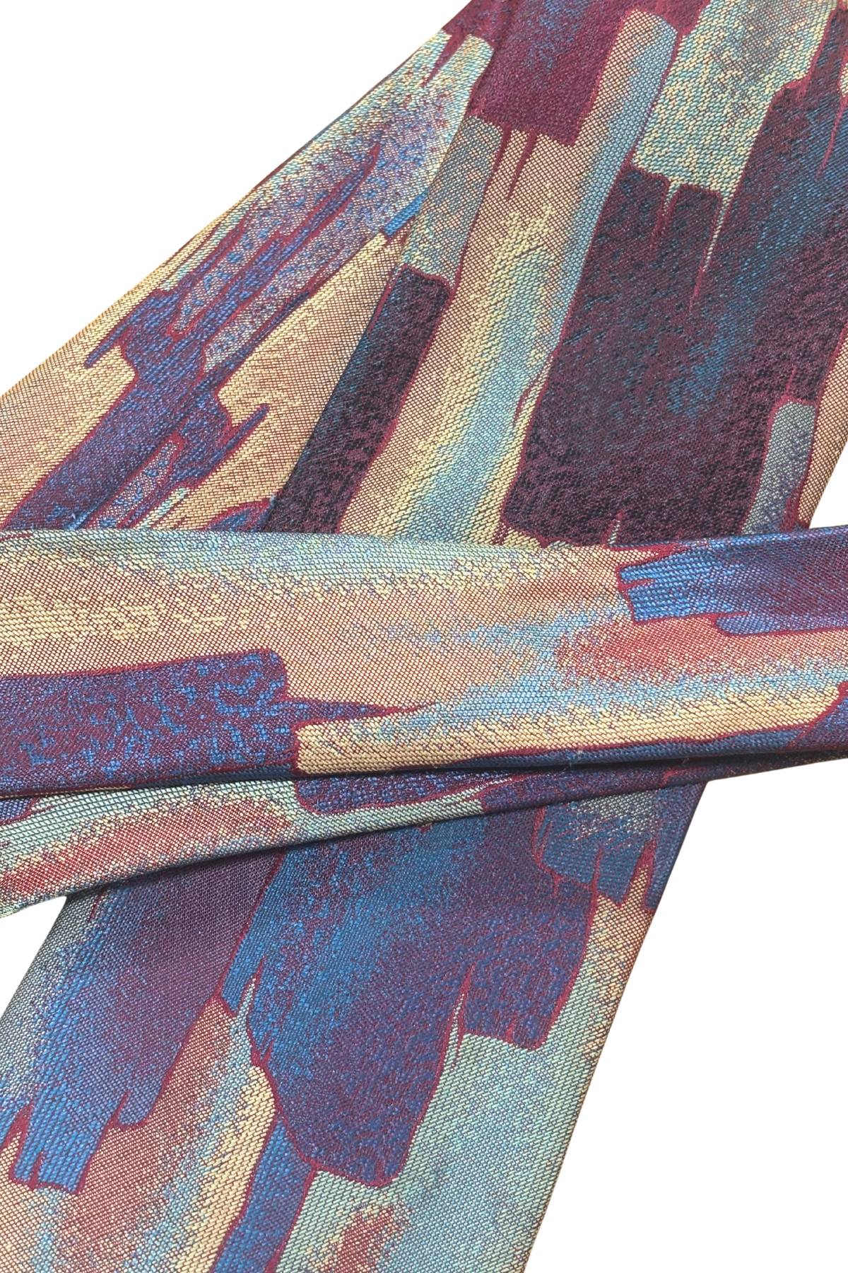 Comme Soie NZ made vintage colourful tie