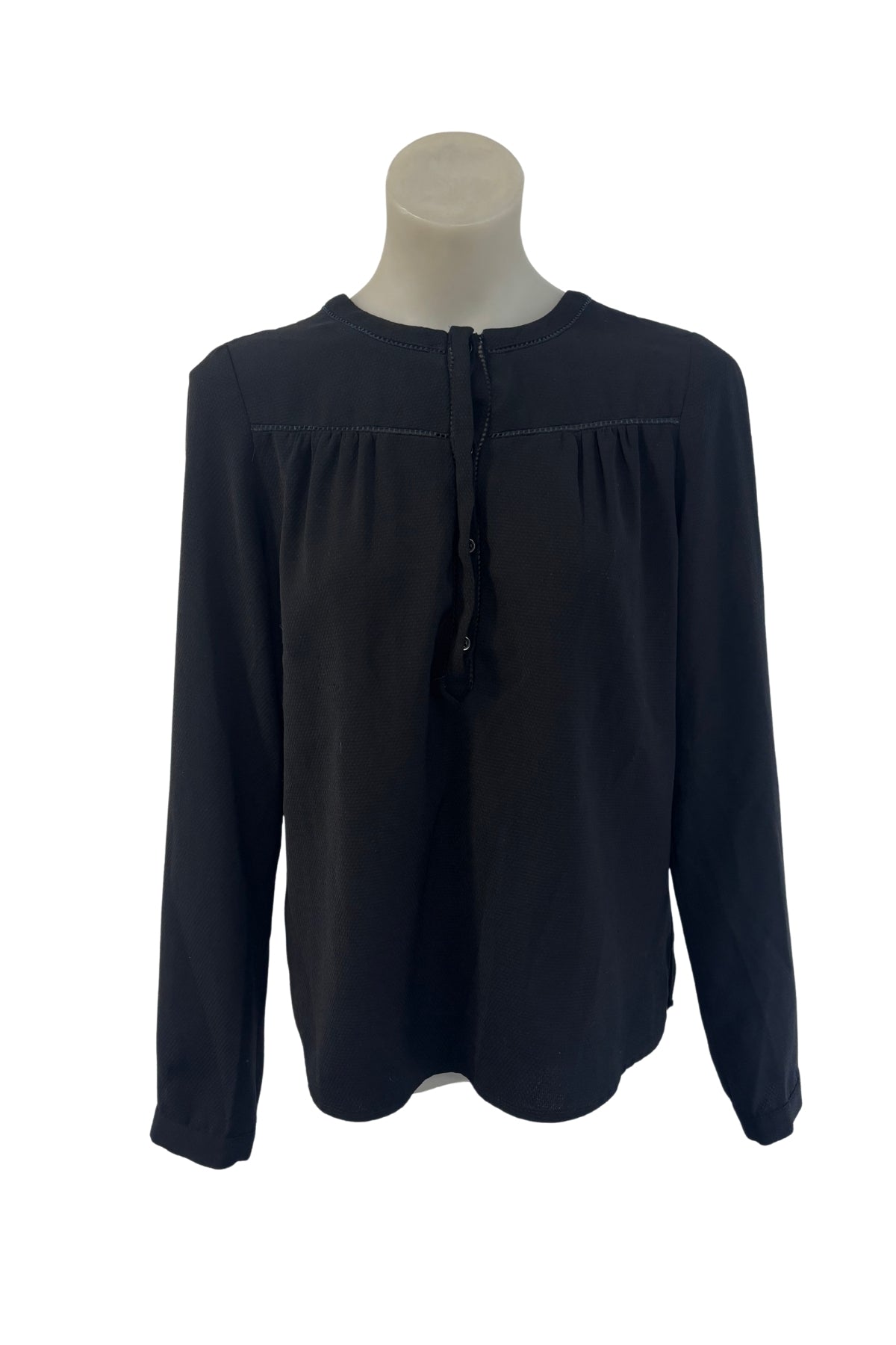 Promod 1/4 button blouse, M