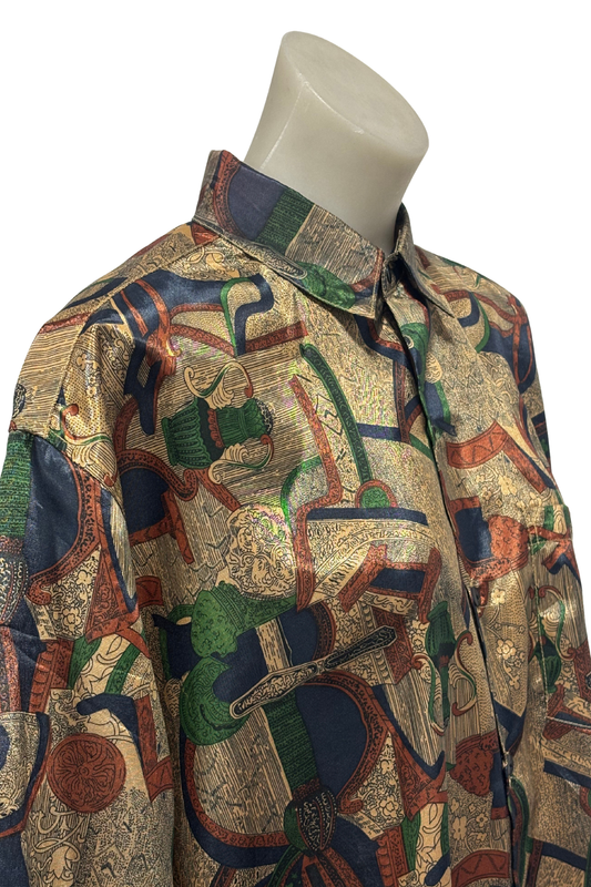 Thai silk collection silk shirt, XL