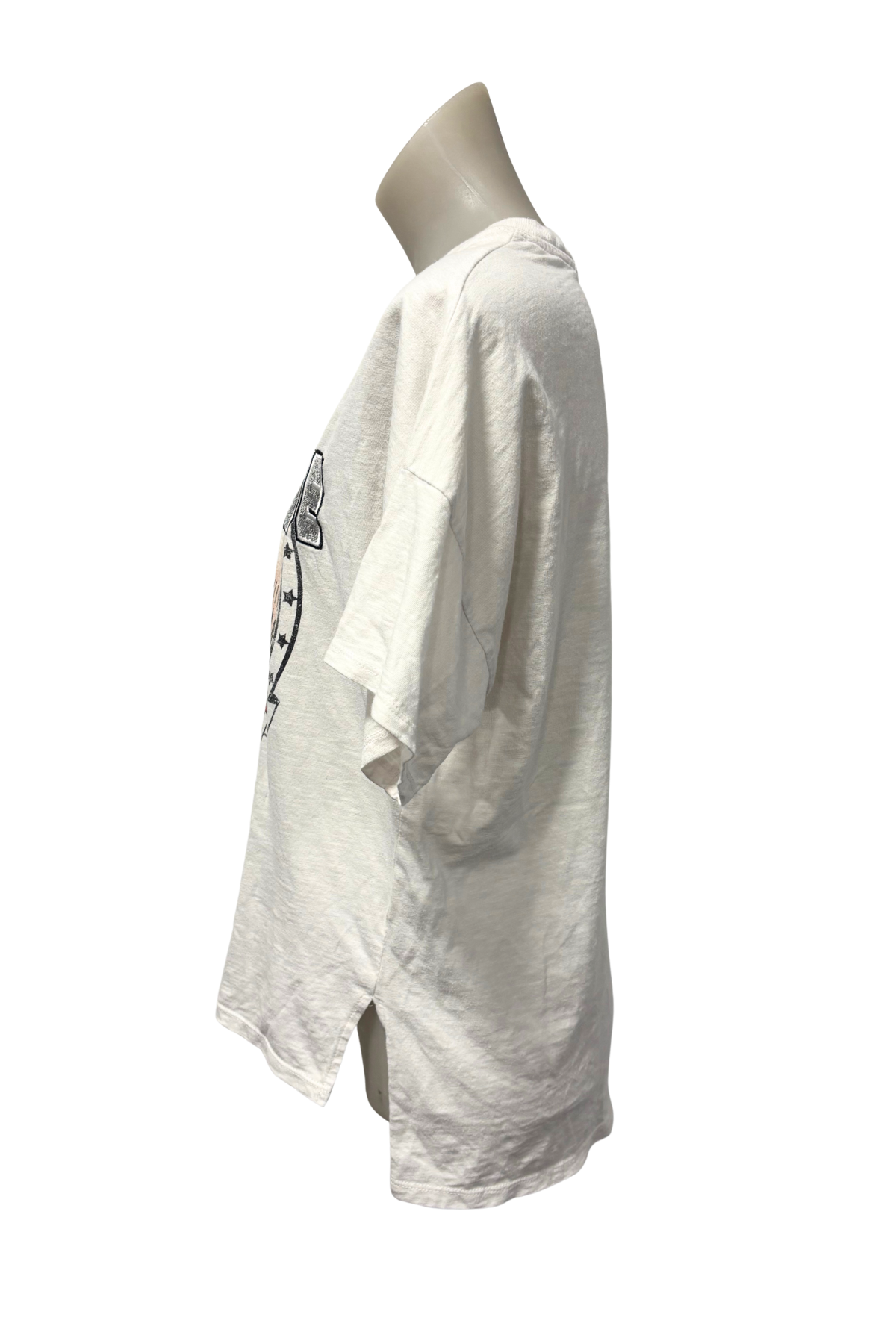 Decjuba Sauvage black leopard graphic tee, XS