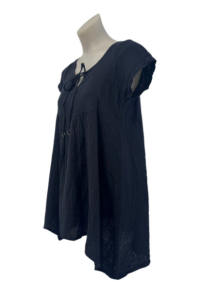 Flowy peplum blouse, M