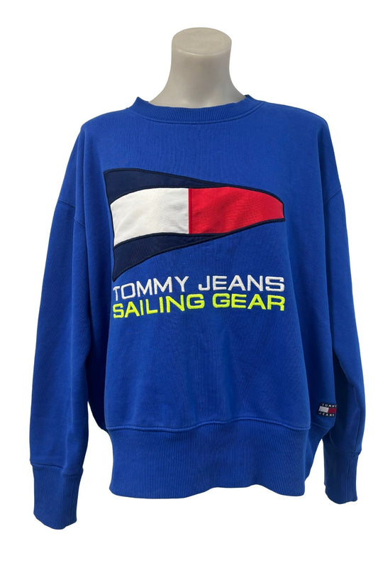 Vintage Tommy Jeans sailing gear crewneck, L