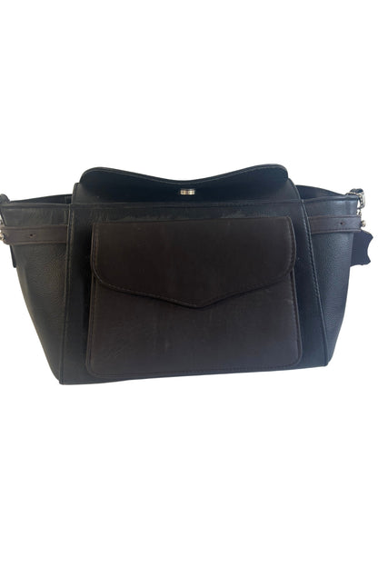 2 Tone leather handbag