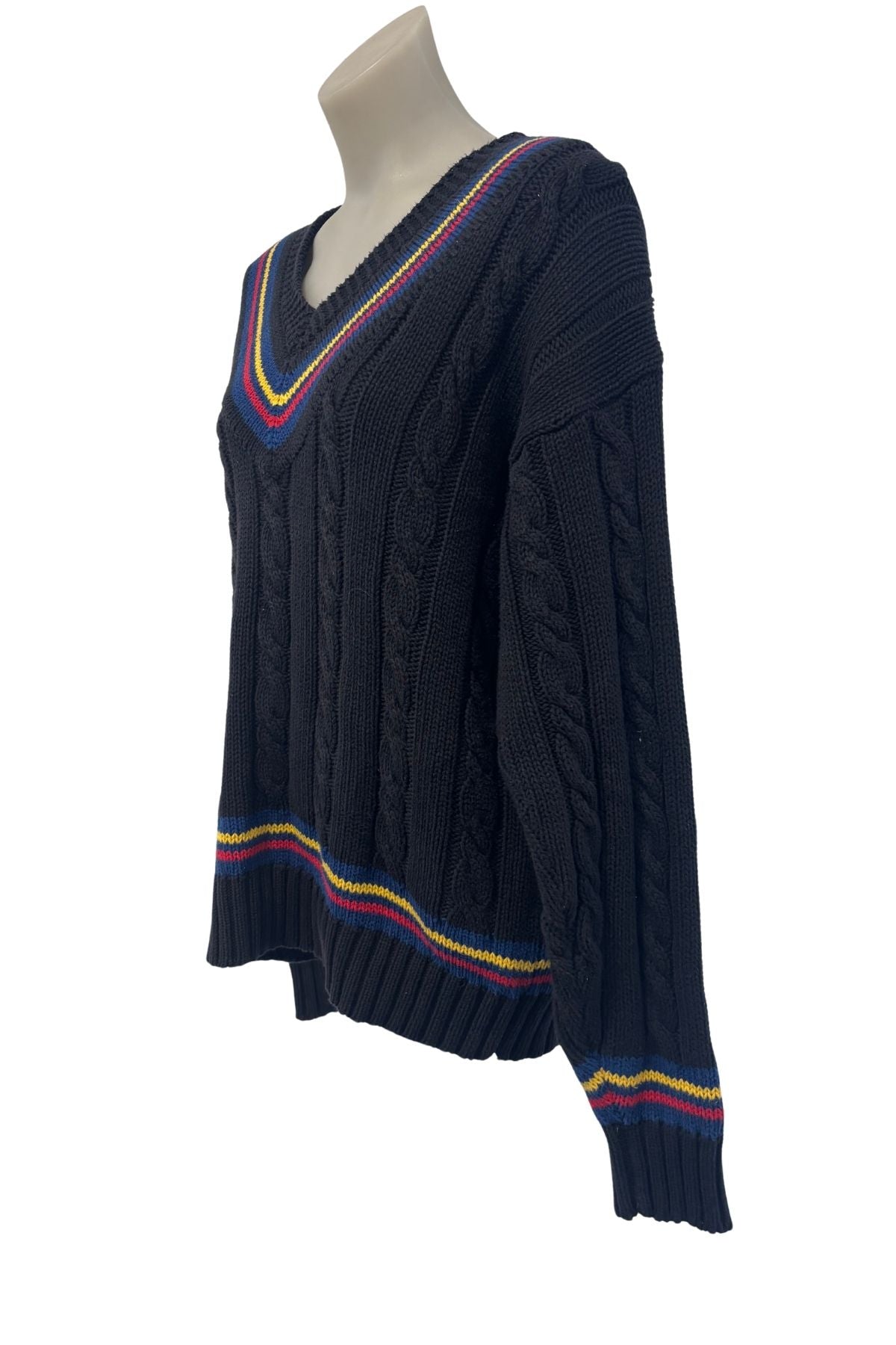 Vintage GAP preppy cable knit sweater, S