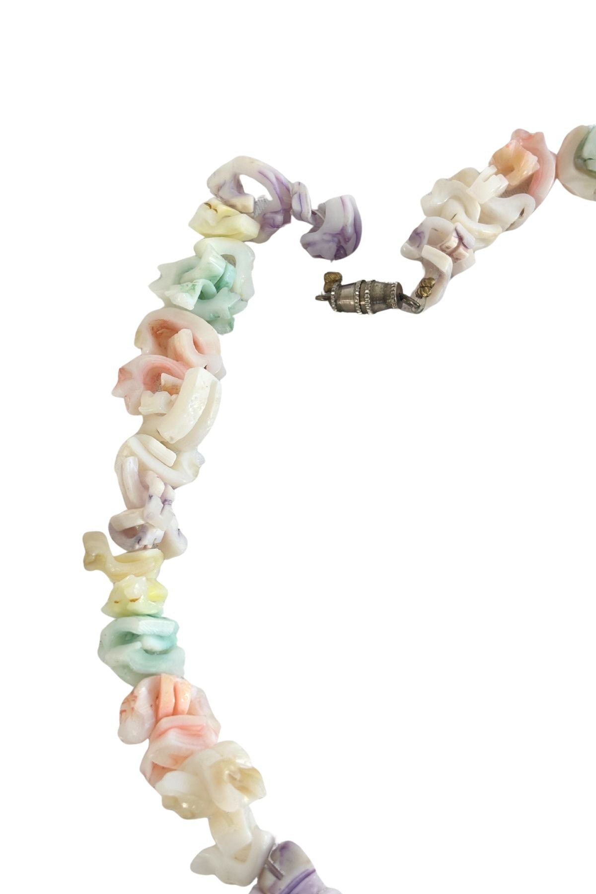 Vintage rainbow shell necklace