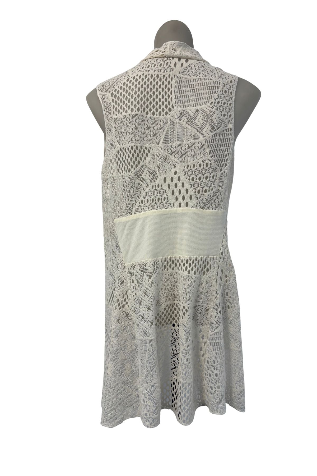 Faye Brown crochet lace vest cover up, 12