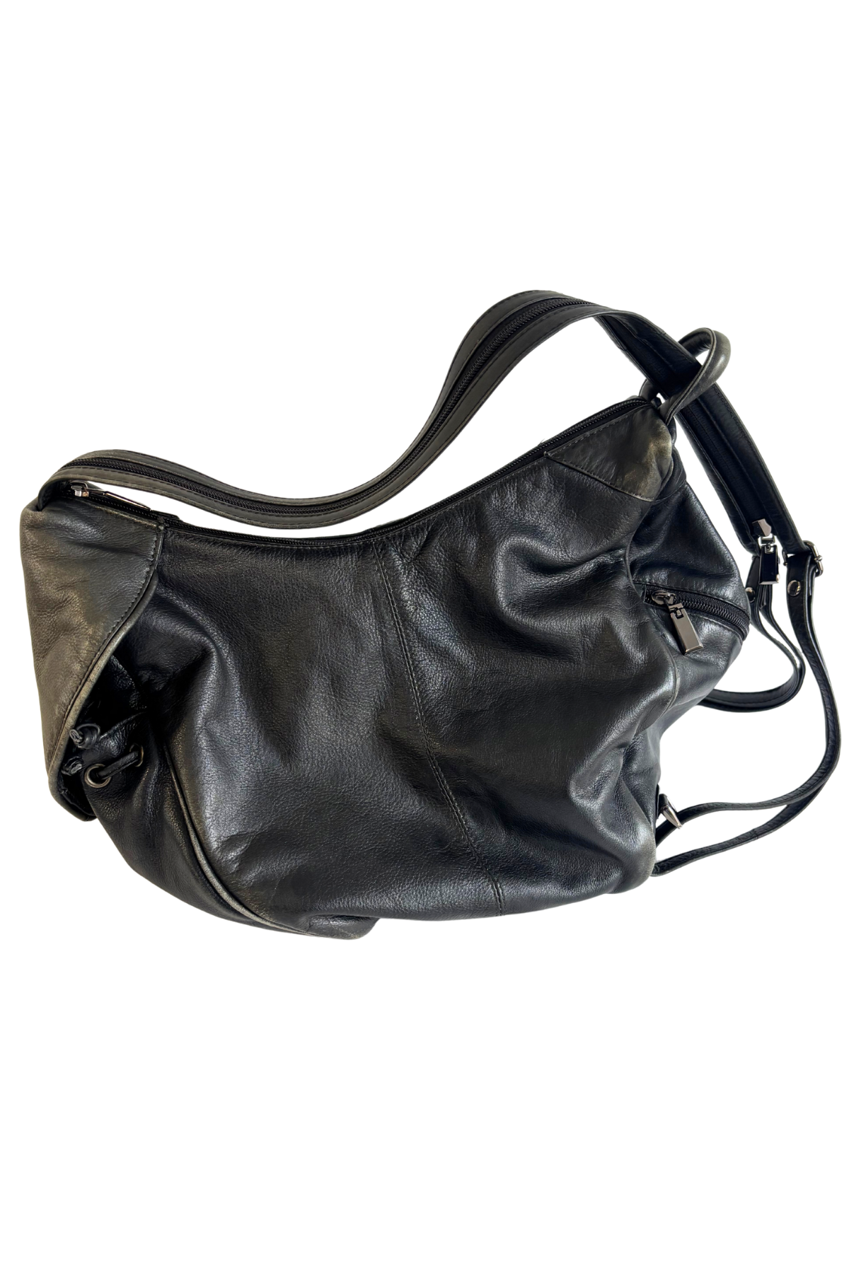 Fascino genuine leather hybrid backpack + handbag