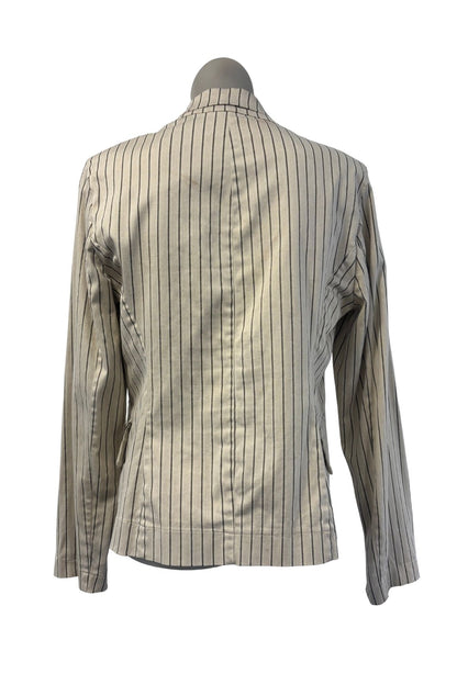 Hippocampe Paris pinstripe satin bow blazer, S