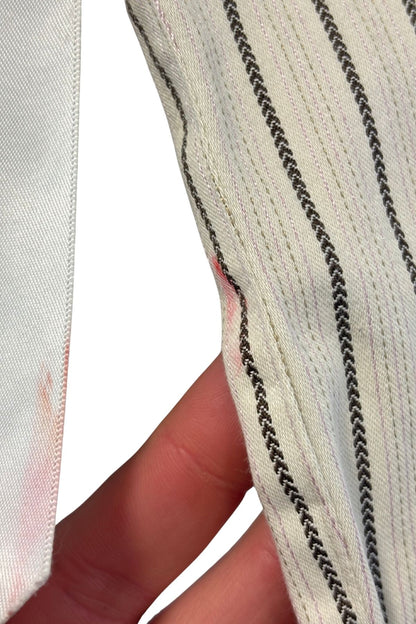 Hippocampe Paris pinstripe satin bow blazer, S