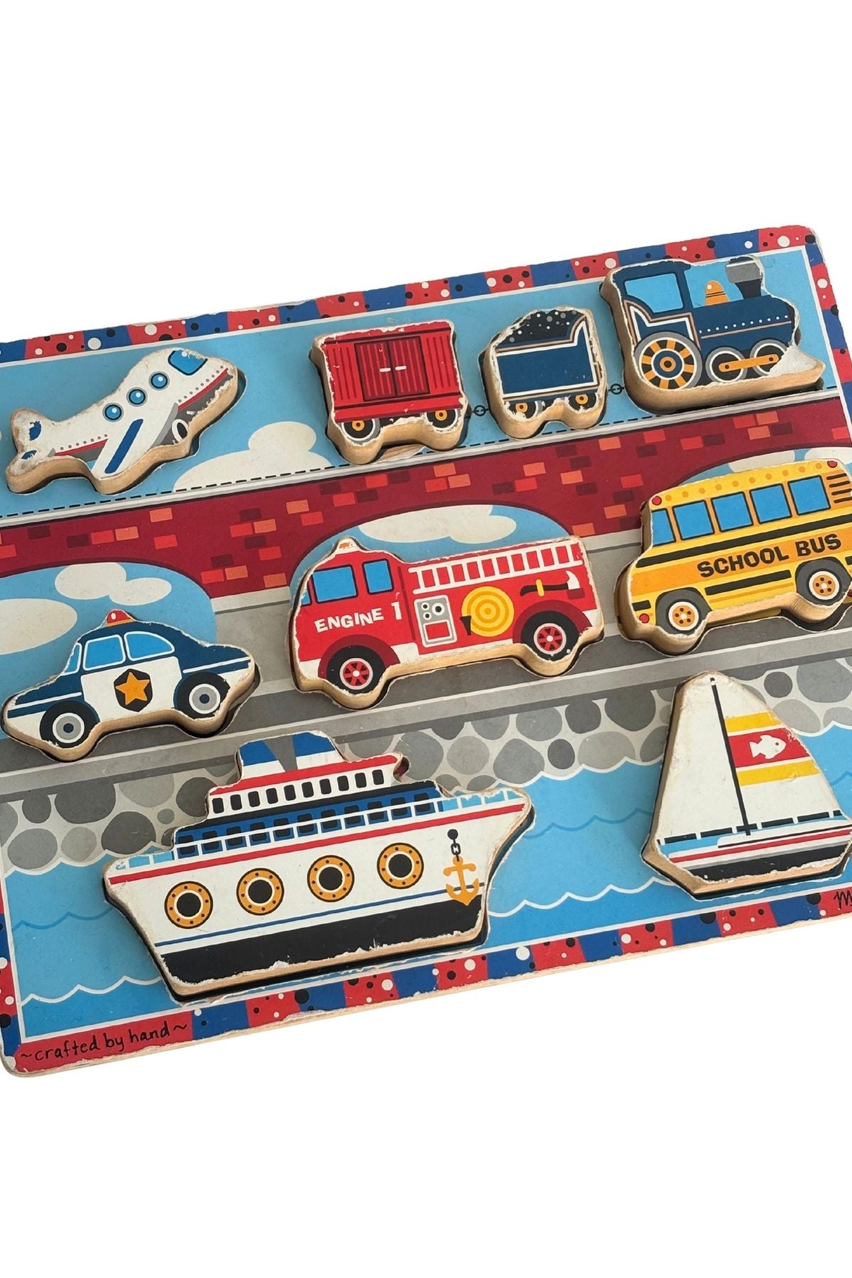Melissa + Doug vehicles chunky puzzle