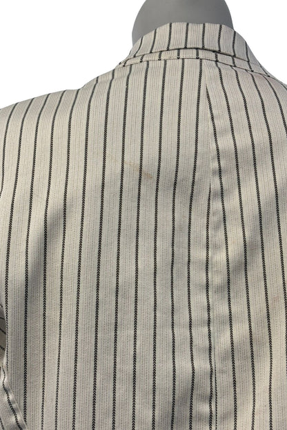 Hippocampe Paris pinstripe satin bow blazer, S