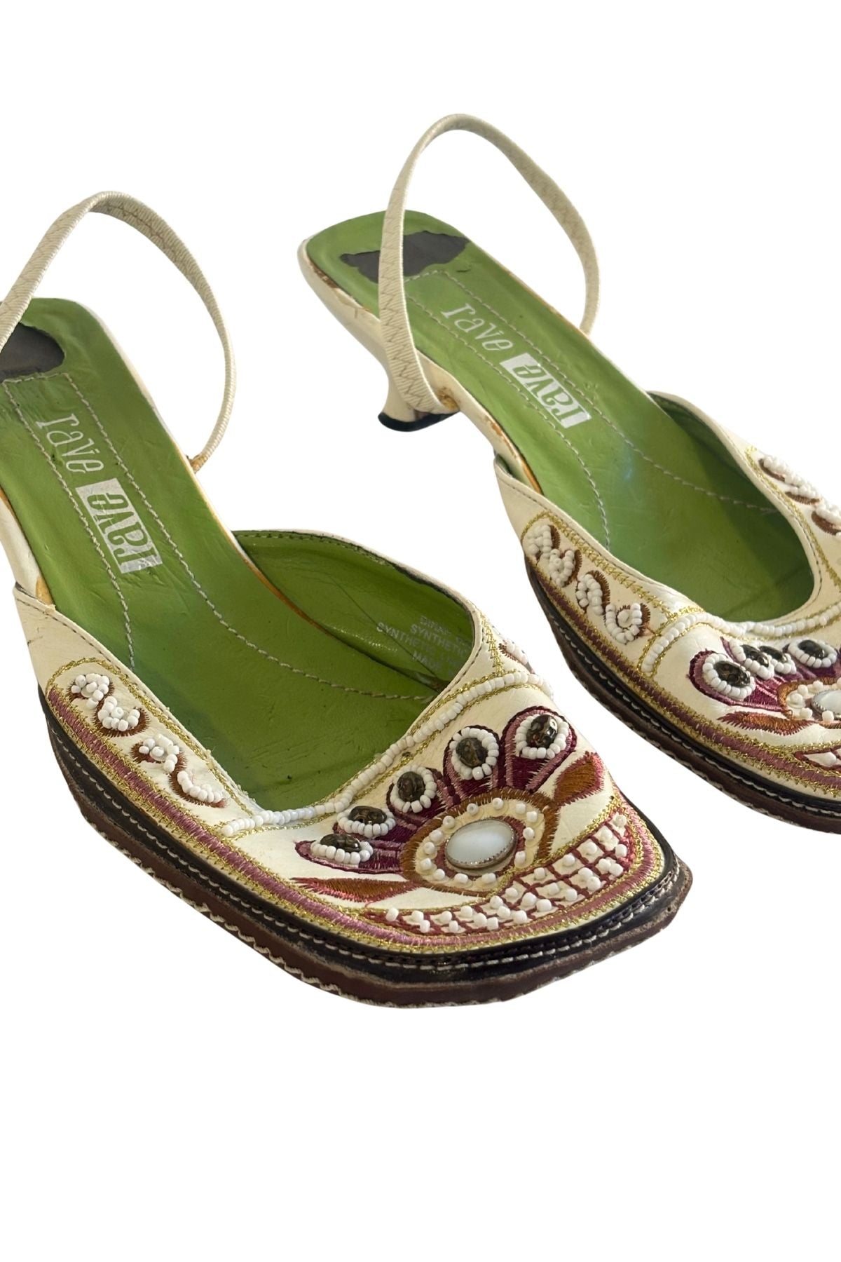 RAVE beaded kitten heels, 7