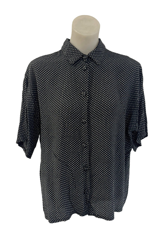 Suzanne Grae polka dot blouse, 14