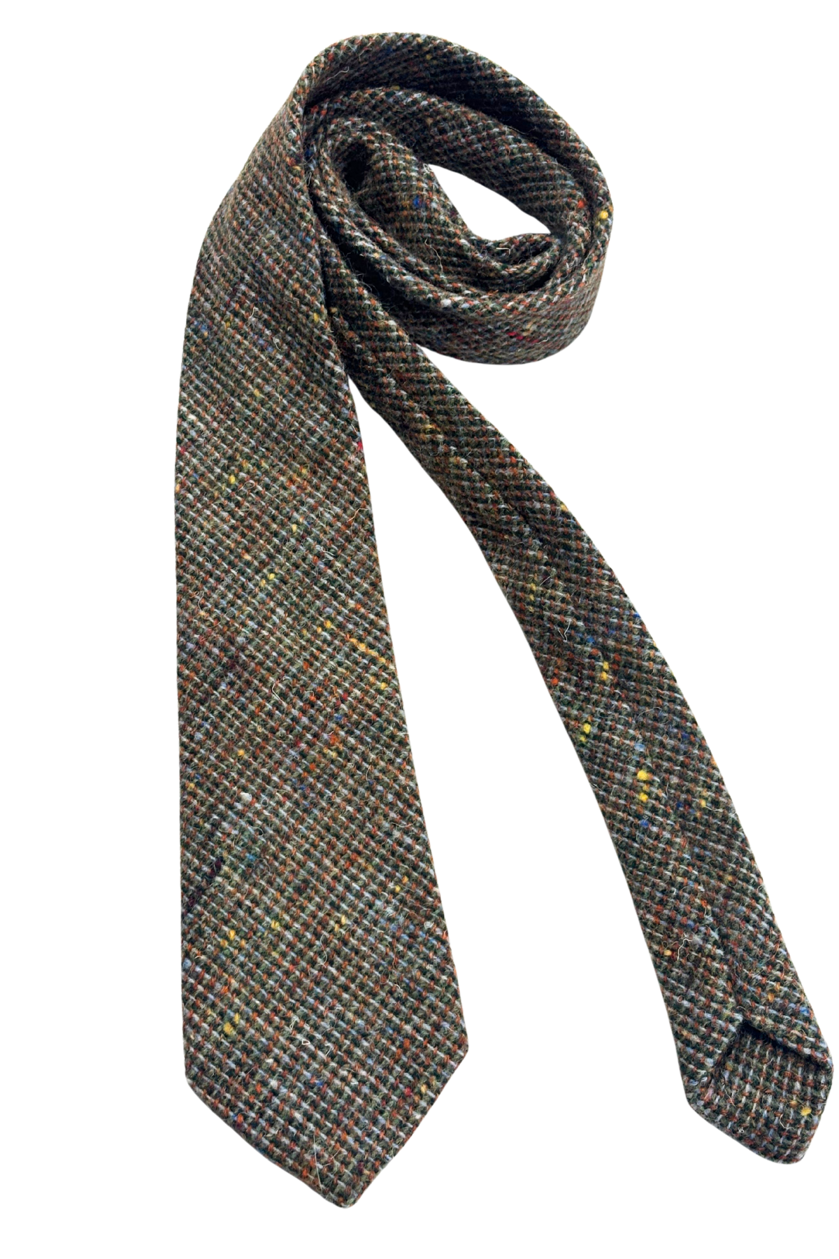 Kotuku pure new wool NZ made colourful specks tie