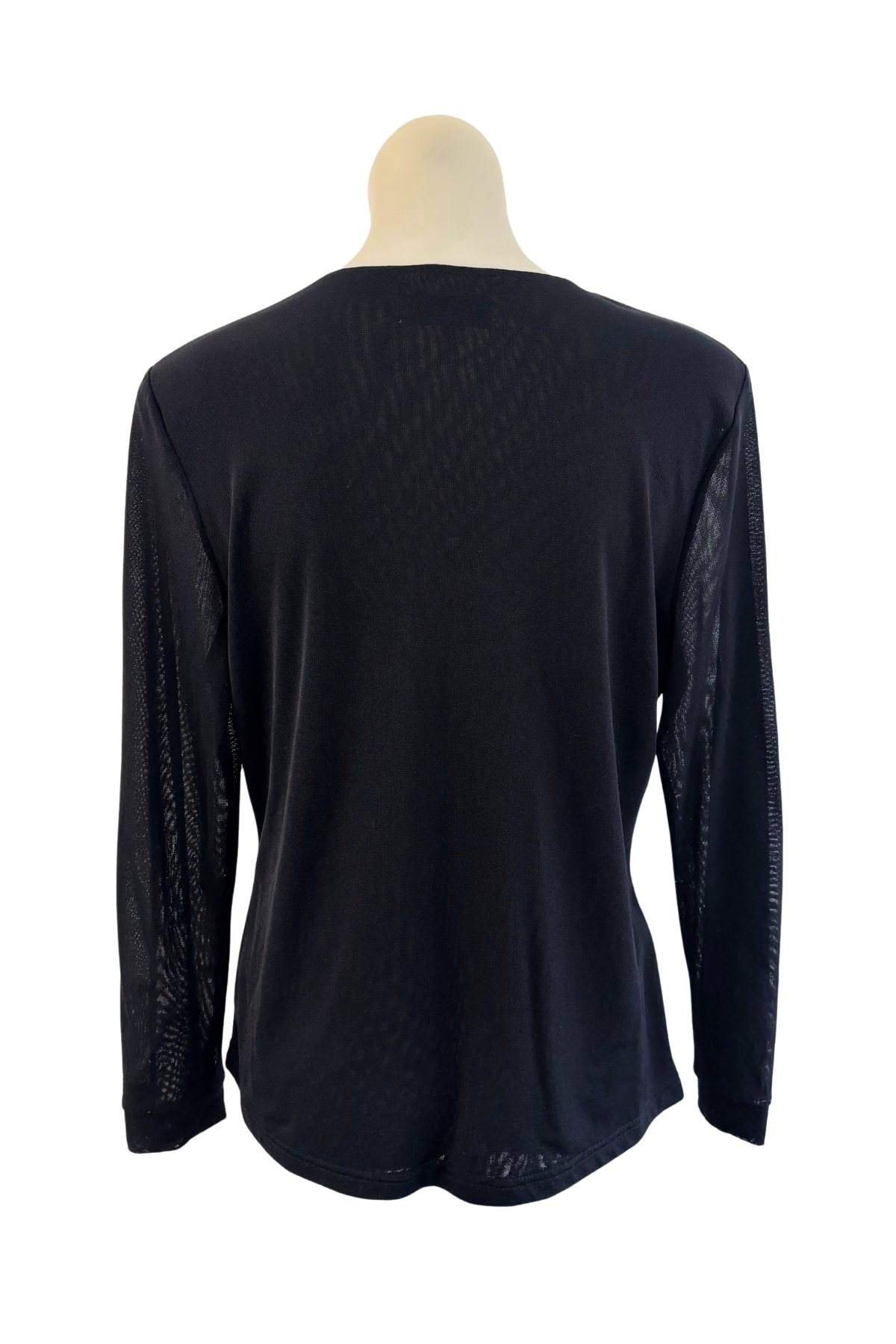 Merric V-neck flattering mesh blouse, 18