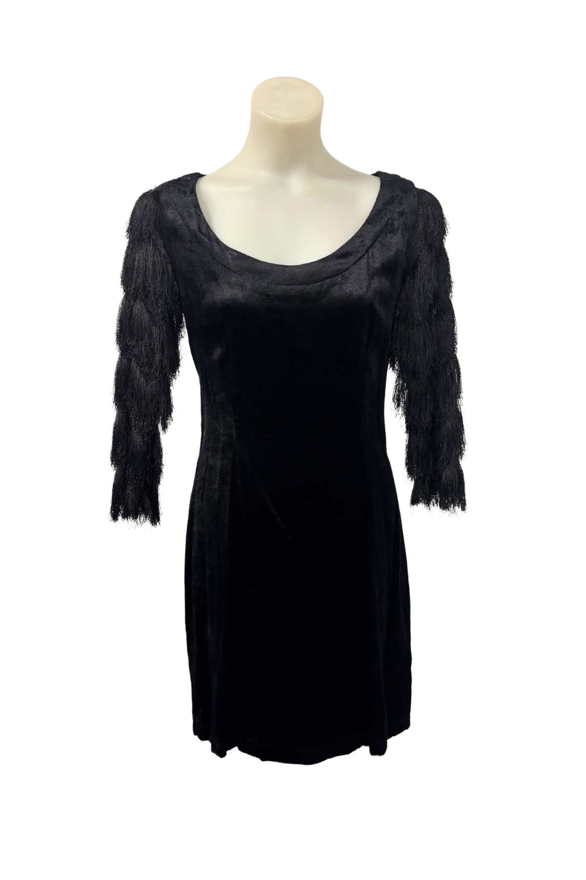 Claire Bloom NZ made Velvet Little black dress, S