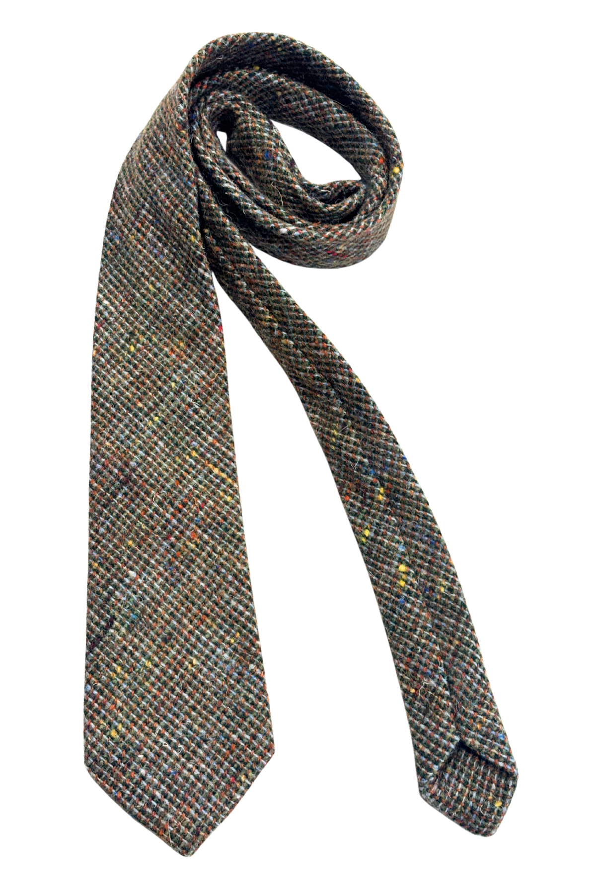 Kotuku pure new wool NZ made colourful specks tie