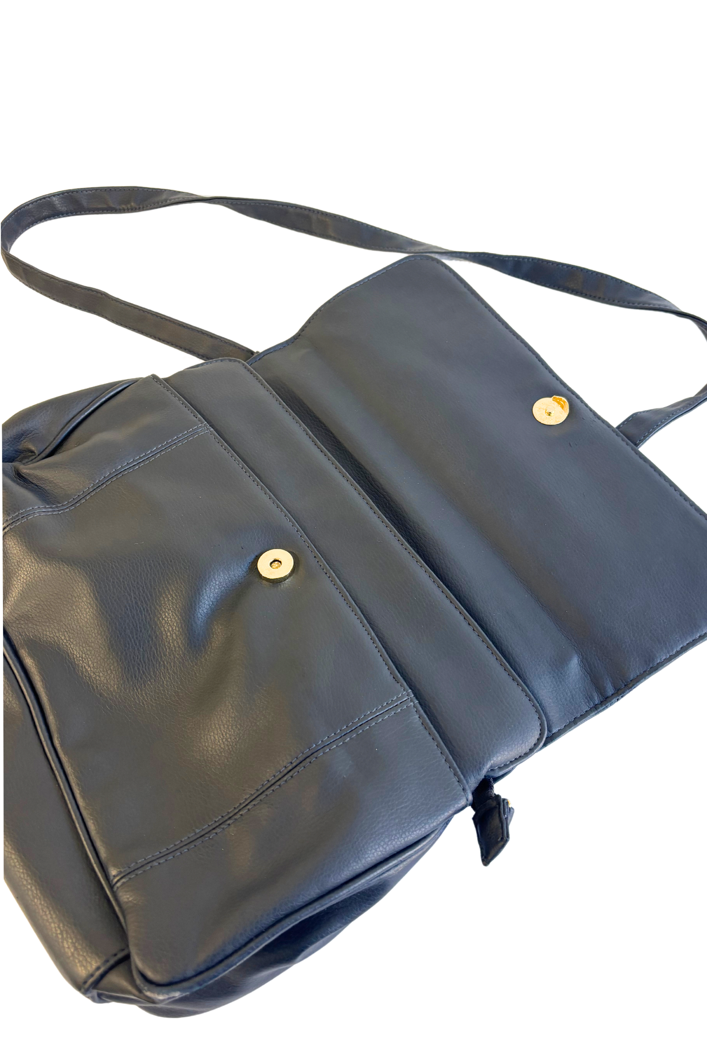 Gionni navy vegan leather bag