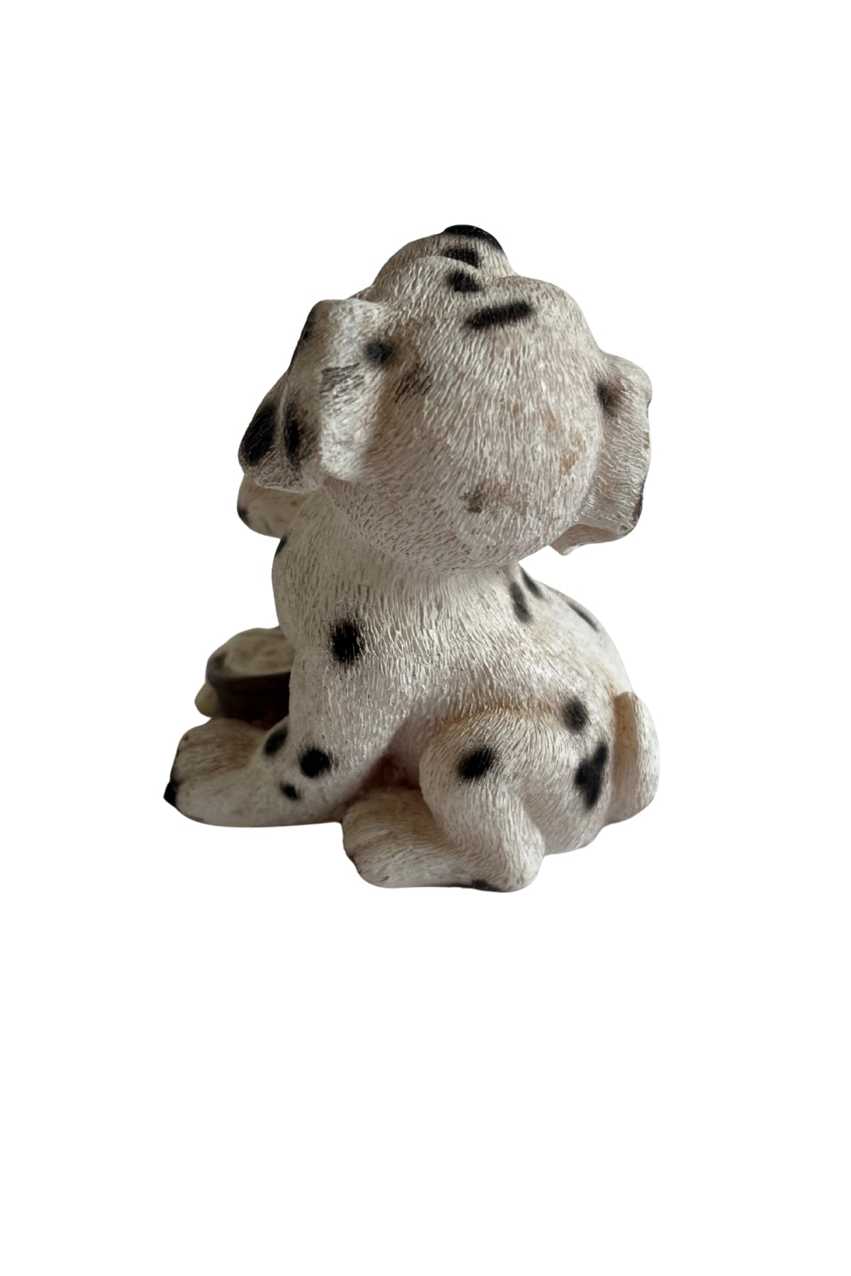 Vintage Dalmation with food bowl figurine