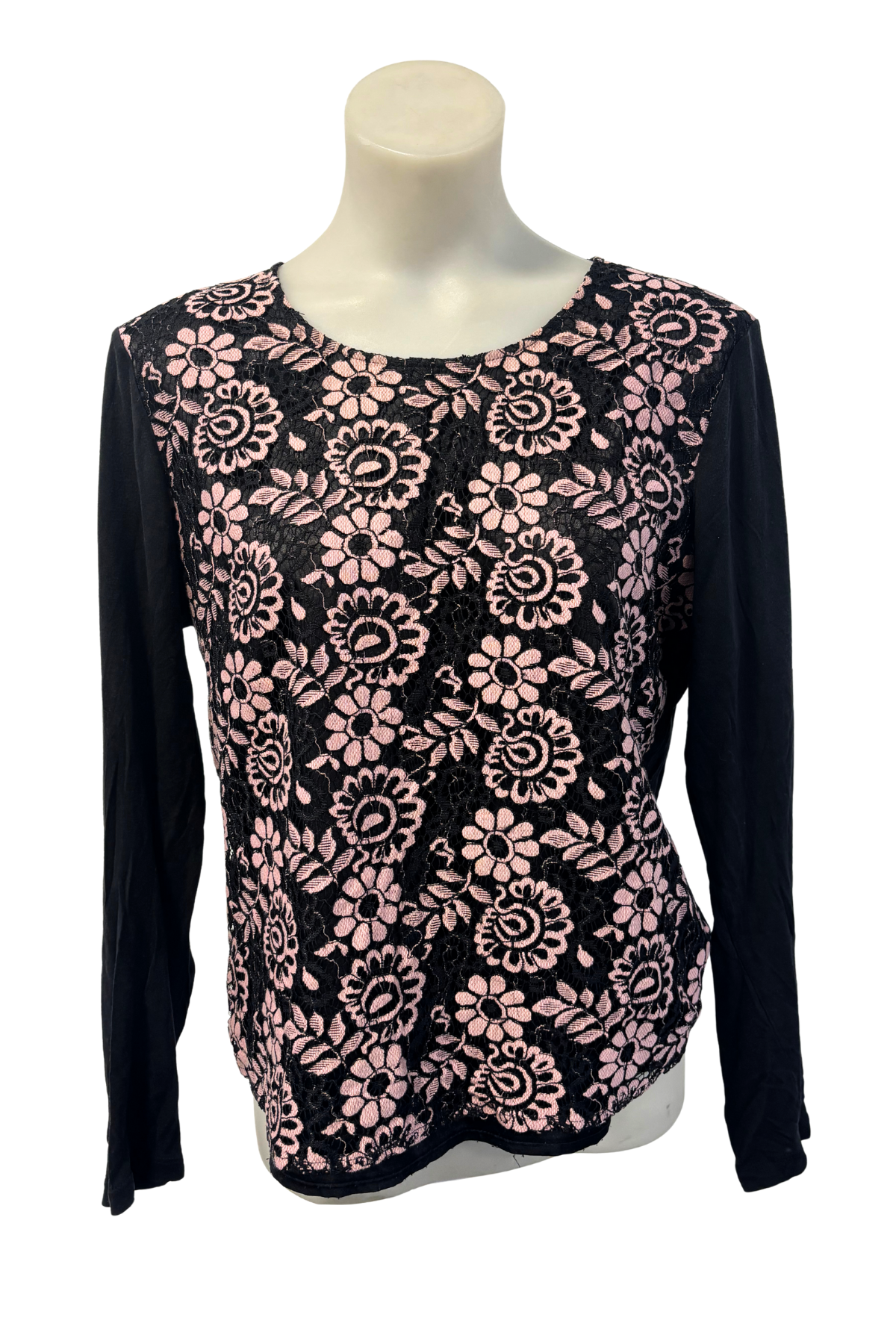 Marilyn Seyb floral lace blouse, 14