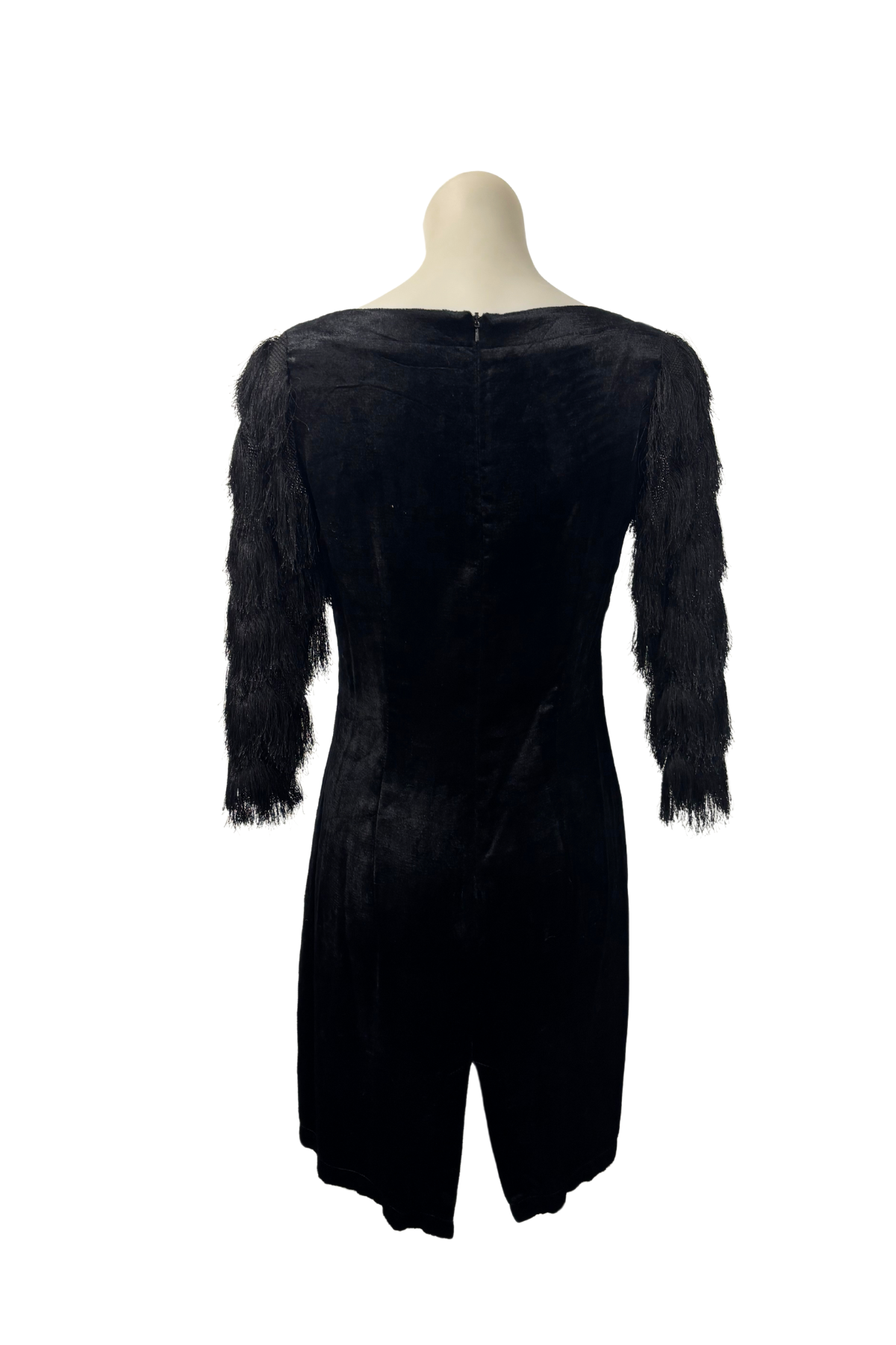 Claire Bloom NZ made Velvet Little black dress, S