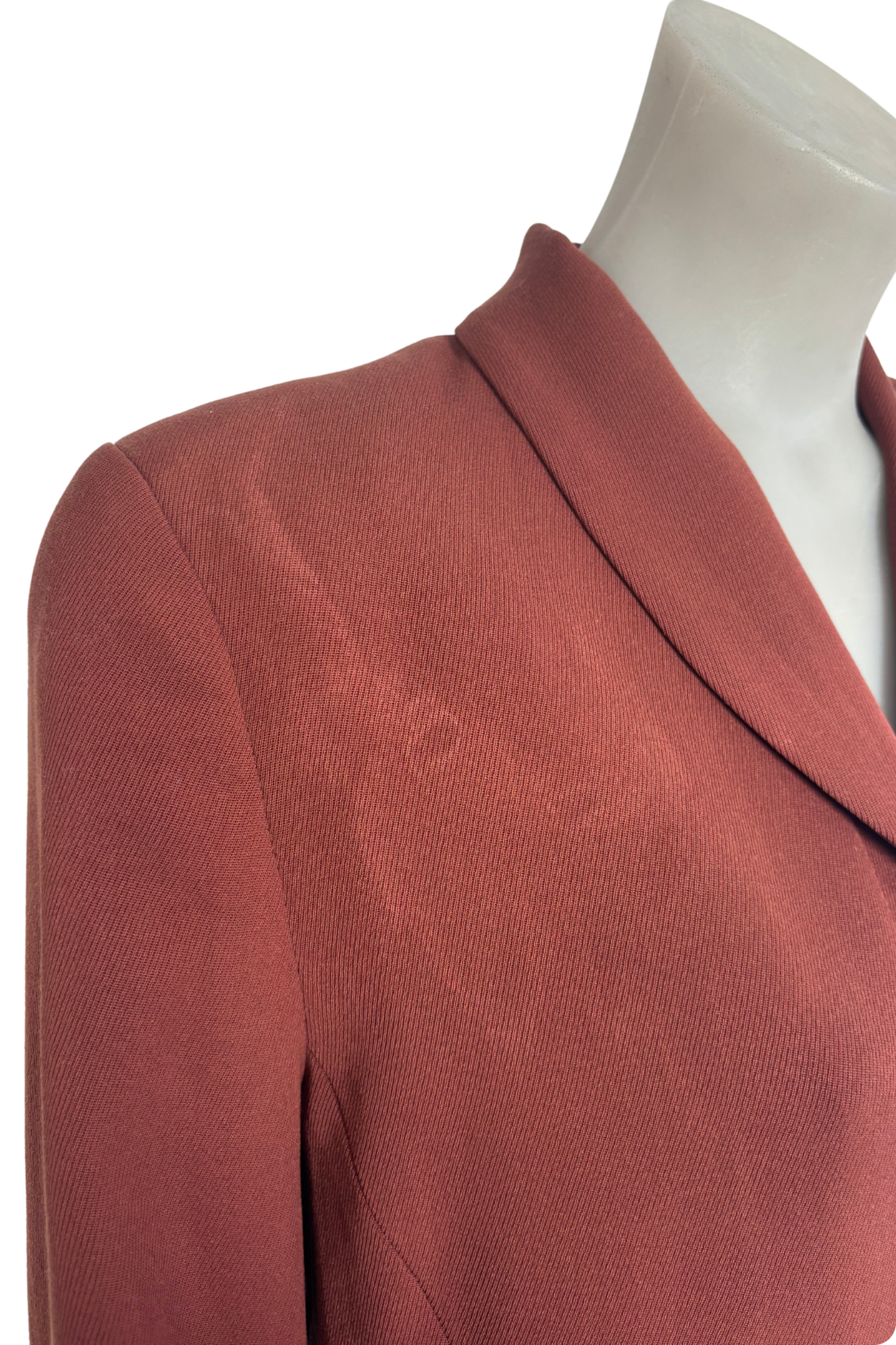 Jane Daniels NZ made wool rust brown blazer, 14