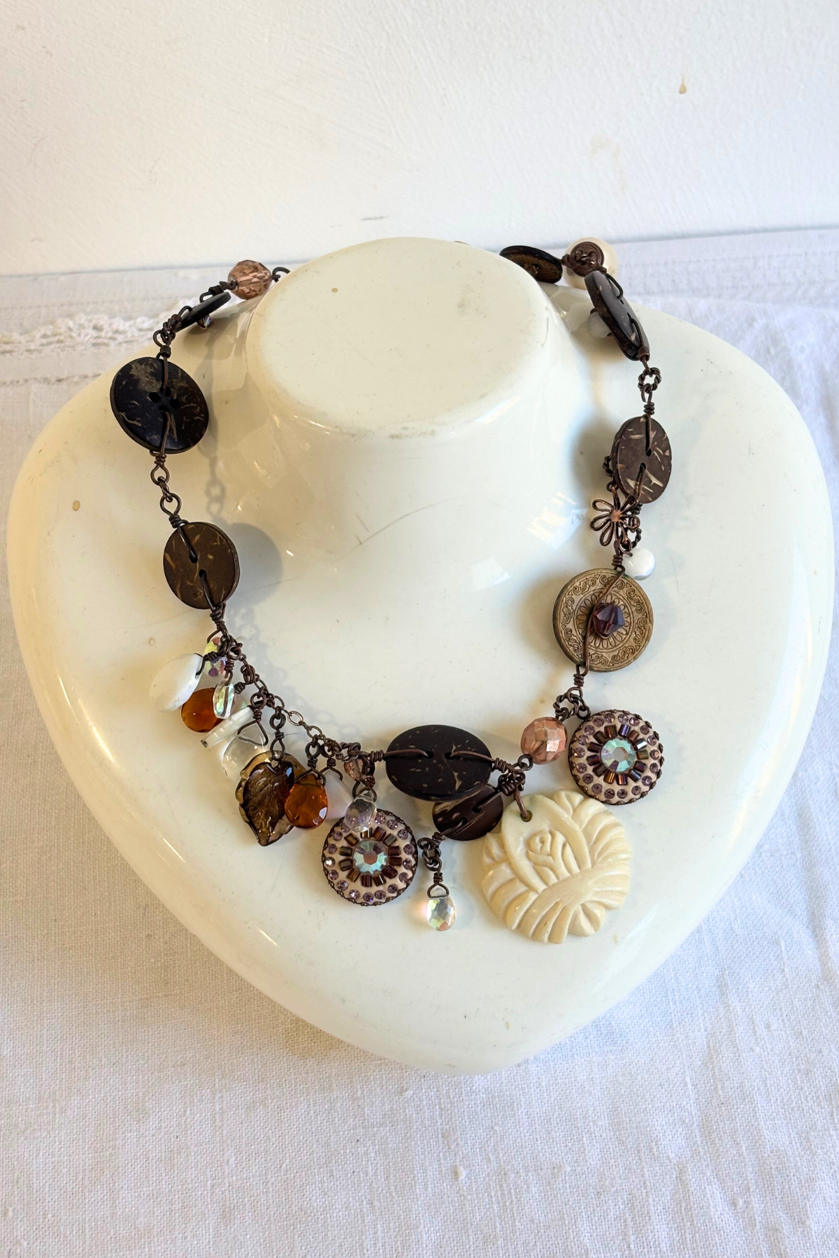 Eclectic charm necklace