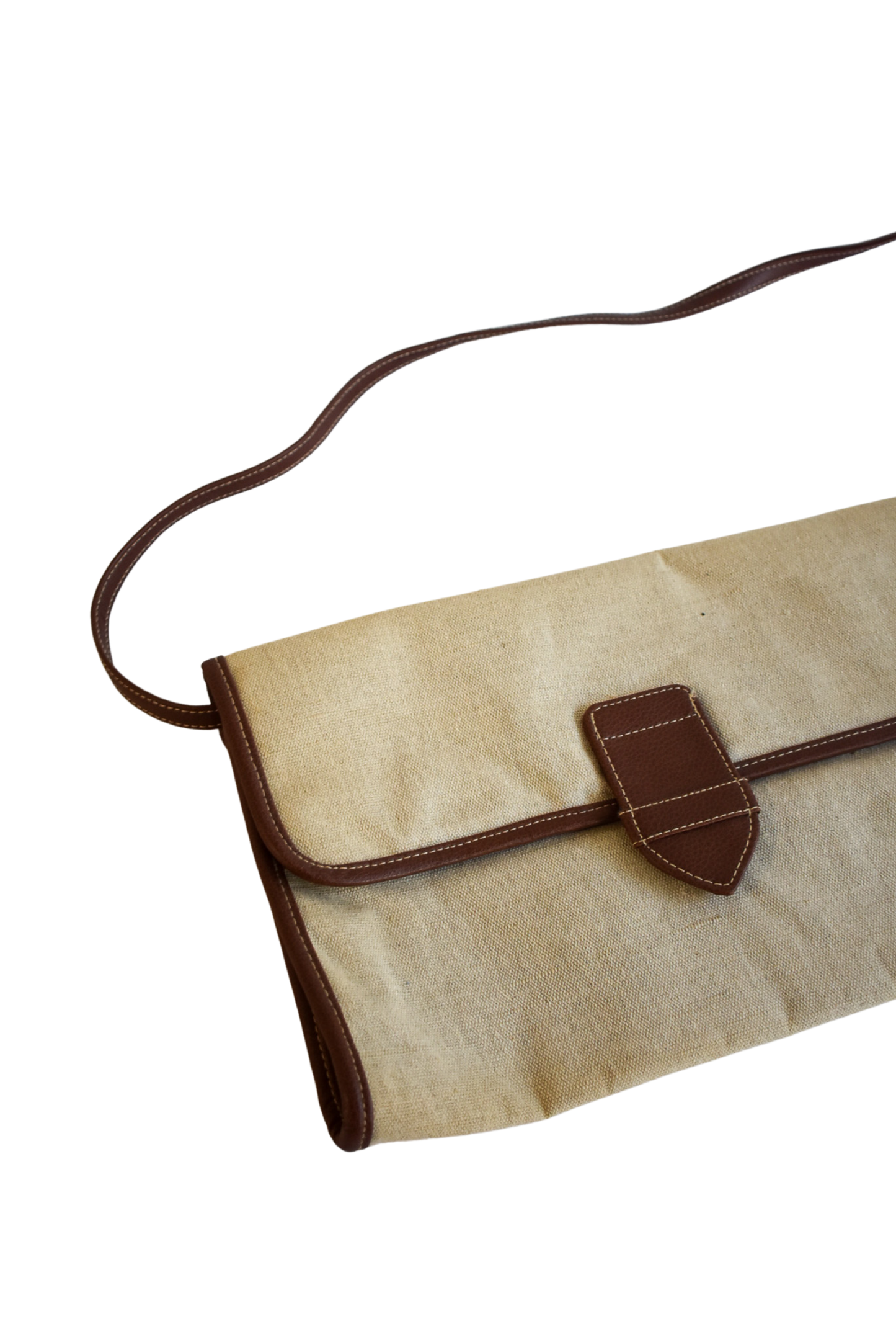 Linen canvas handbag