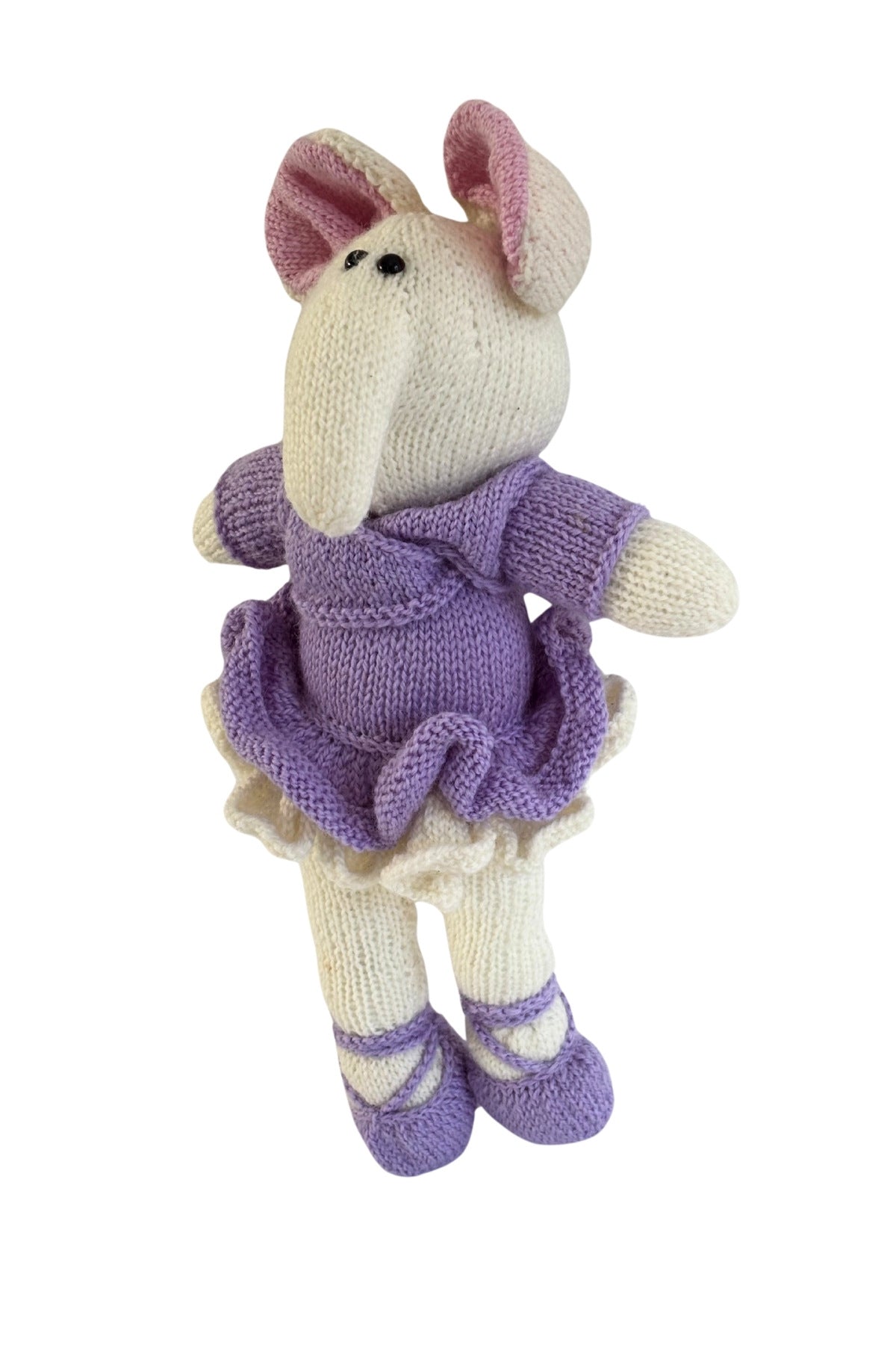 Animal ballerina knitted teddy bear