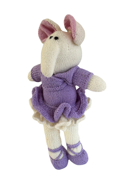 Animal ballerina knitted teddy bear