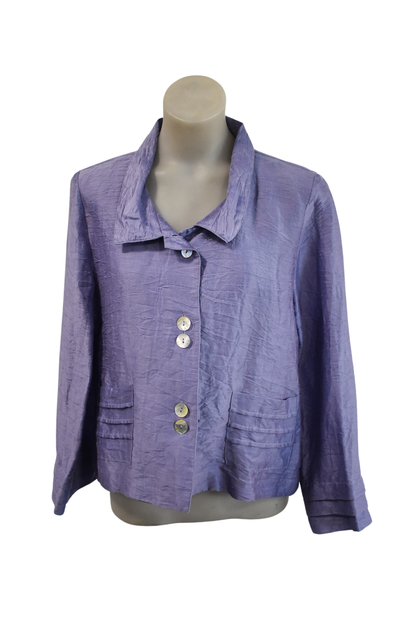 Habitat Clothes to Live in funky linen shacket, S