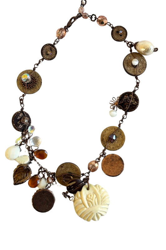 Eclectic charm necklace