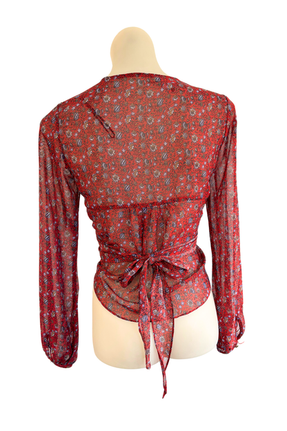 Harper + Me floral tie blouse, 10