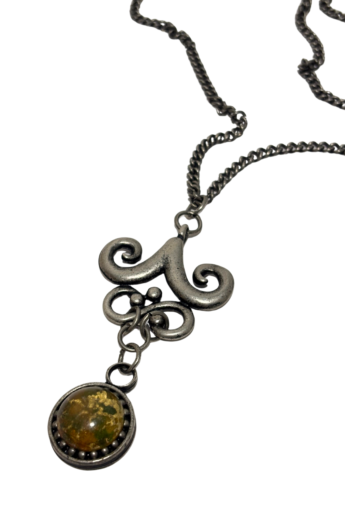 Dangly funky pendant necklace