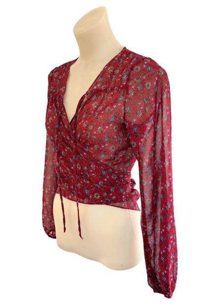 Harper + Me floral tie blouse, 10