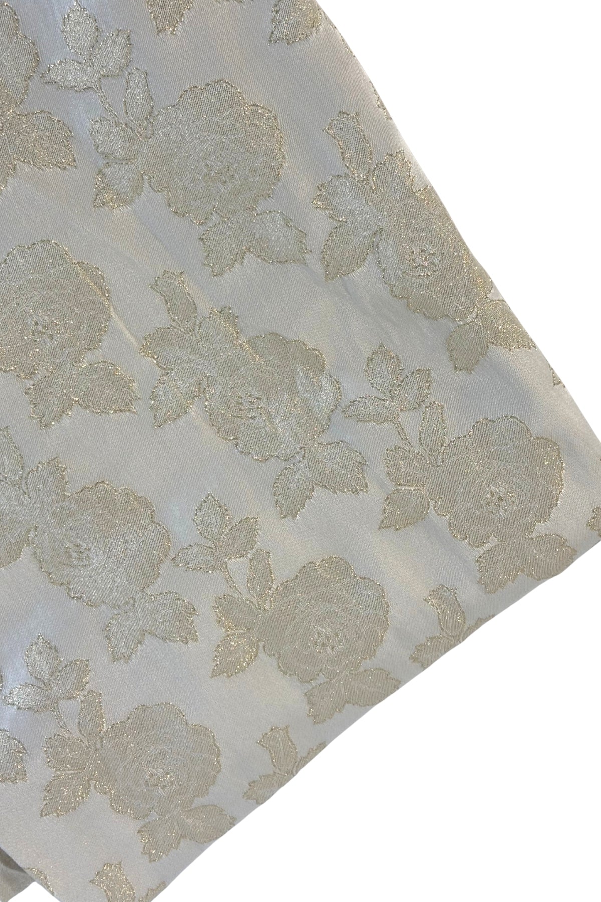 Vintage gold + cream fabric