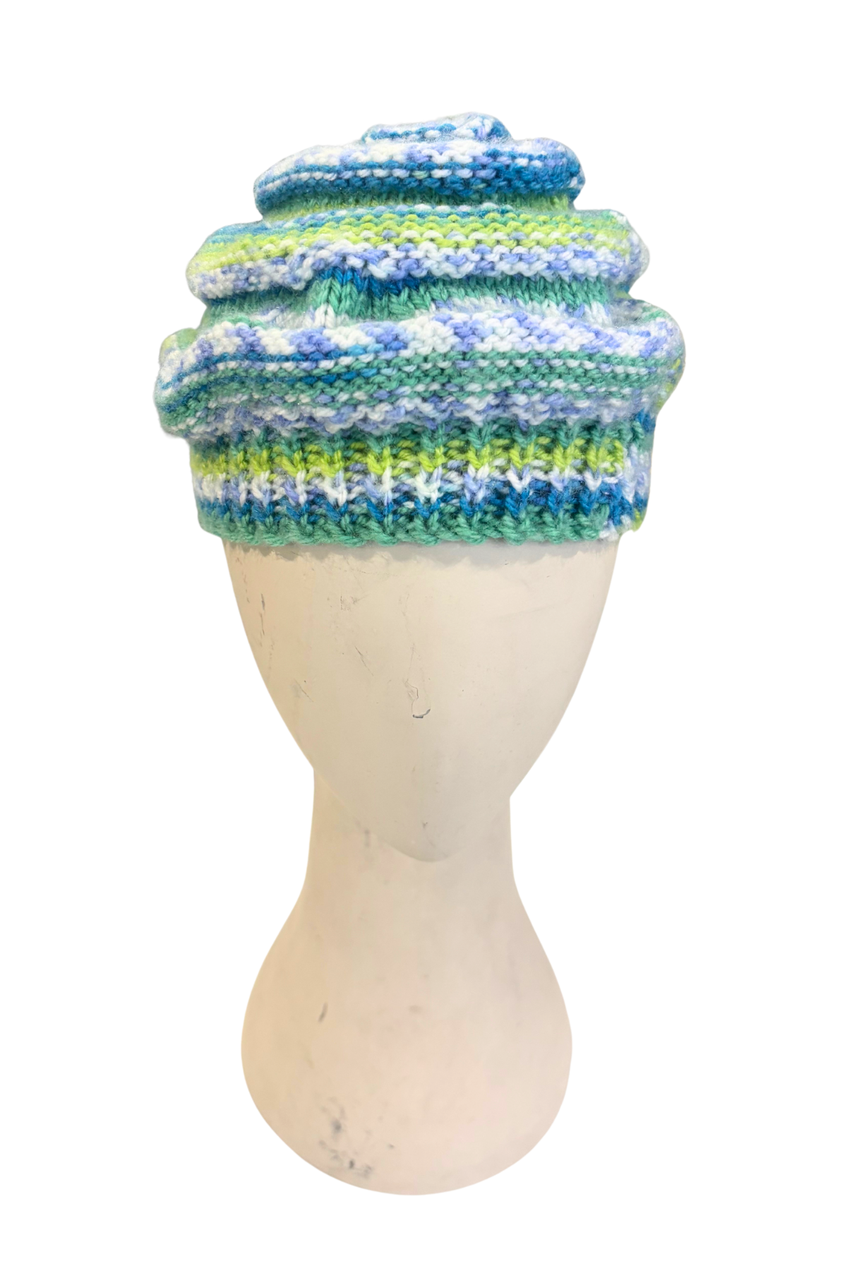 Funky handmade knit beret