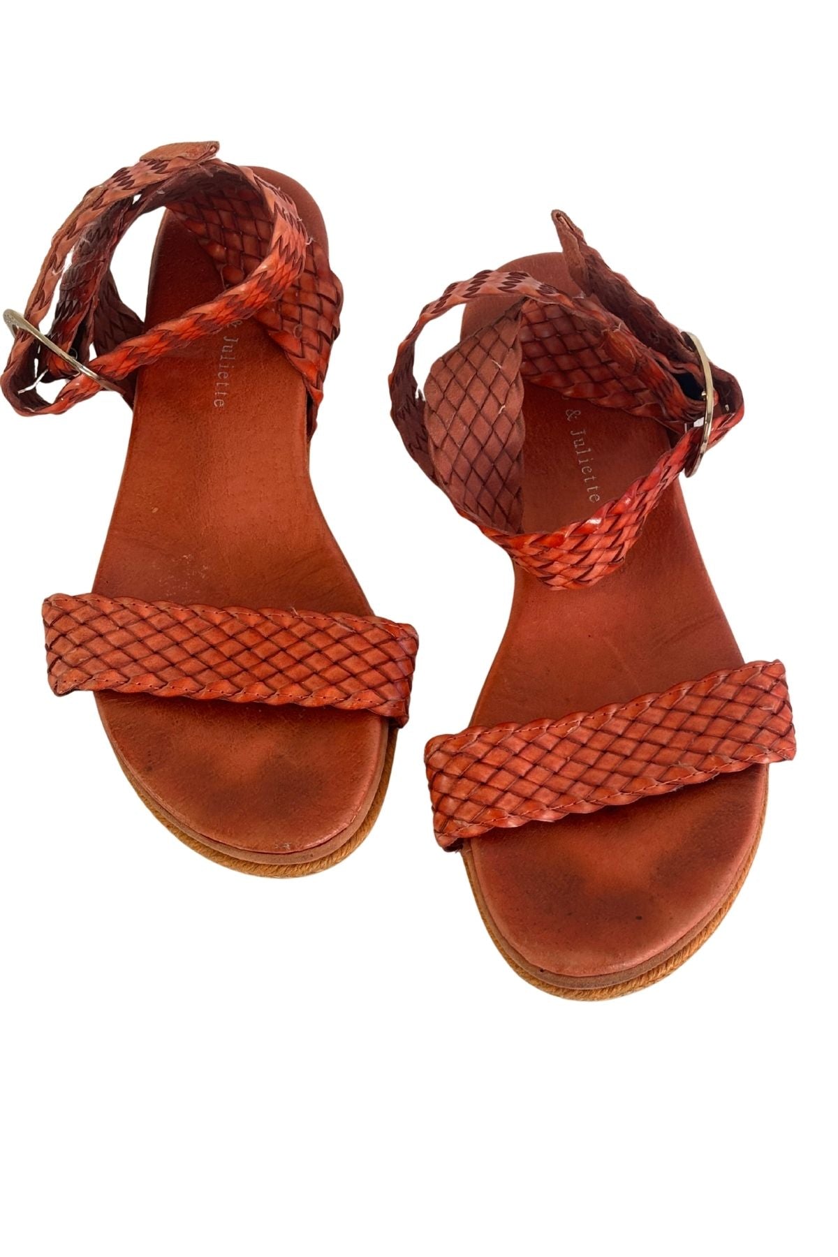 Django + Juliette braided leather sandals, EUR 36