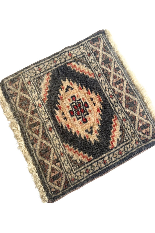 Mini aztec design wool rug placemat