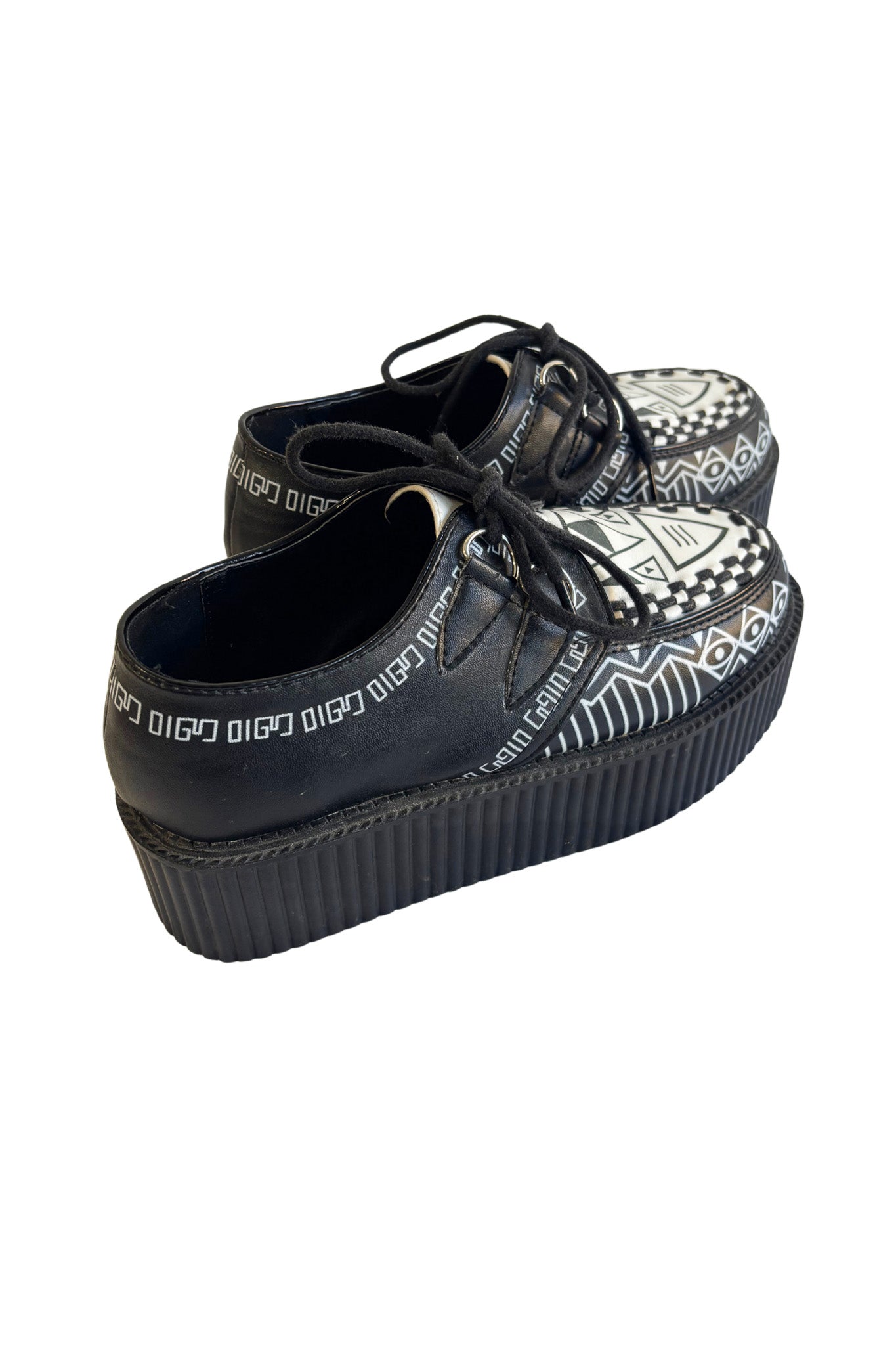 Creepers Aztec vegan PU platform loafers, EUR 35.5