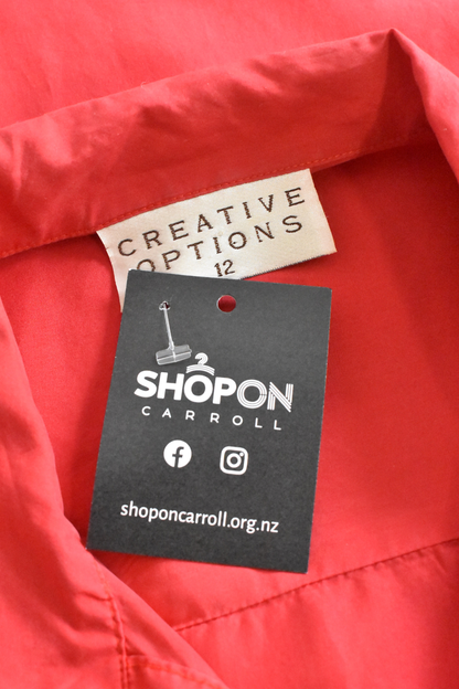 Creative Options 1980's oriental silk button up, 12